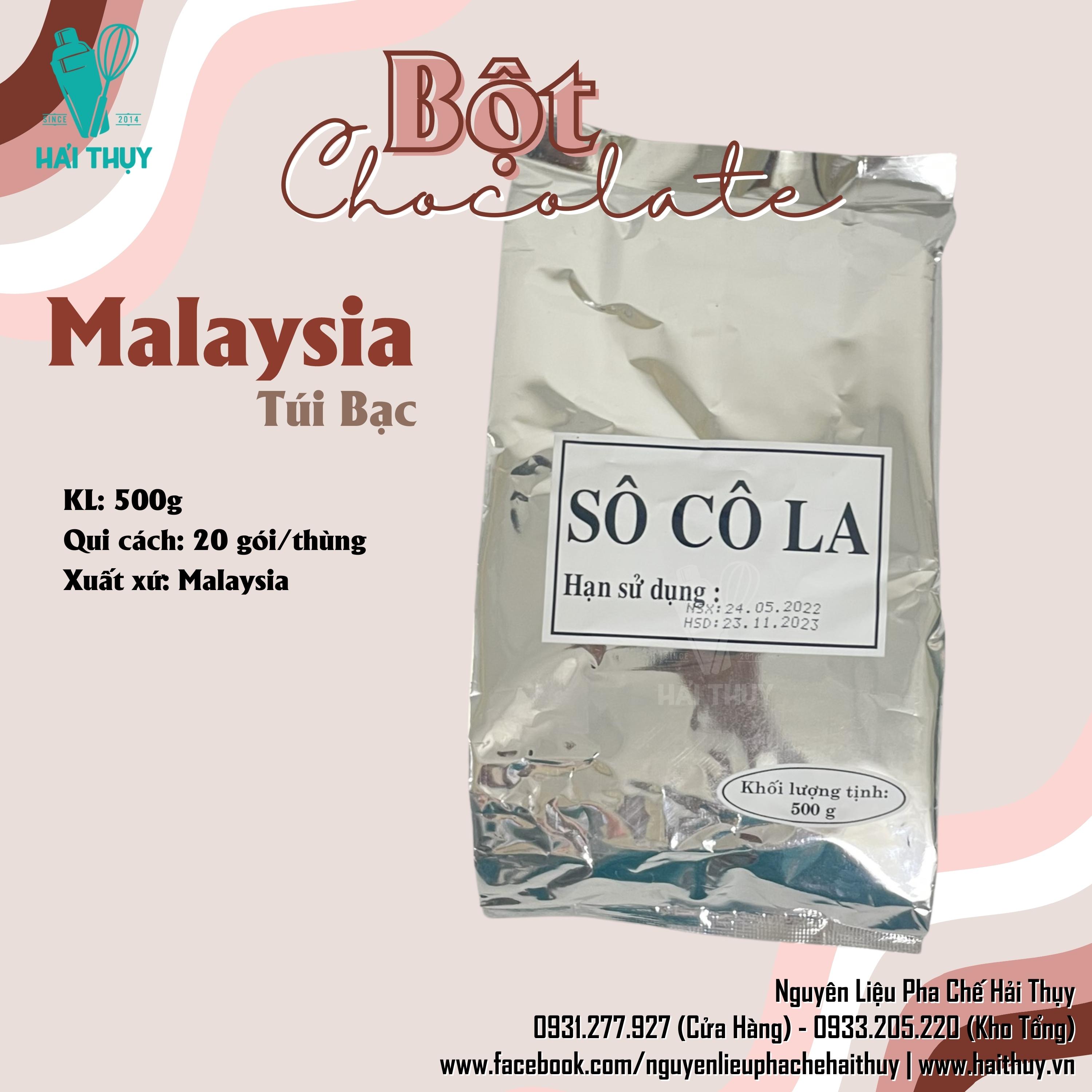Bột Socola Malaysia Nguyên Chất 500gr