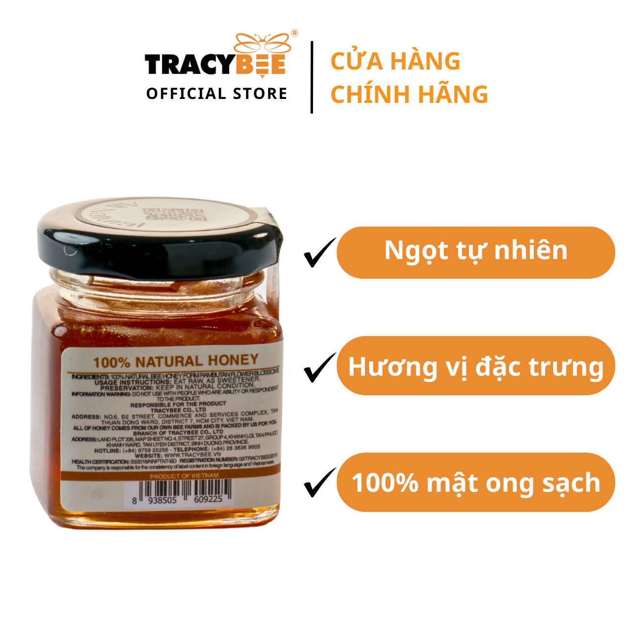MẬT ONG HOA CHÔM CHÔM 70G