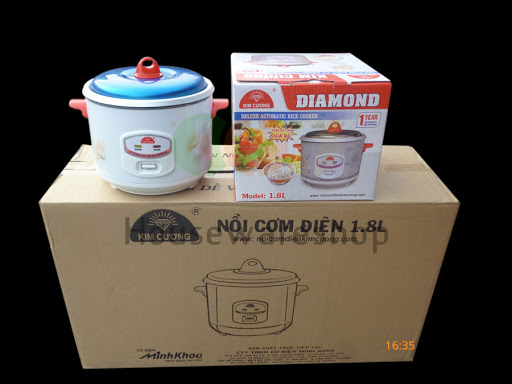 Nồi cơm điện nắp rời Kim Cương 1.8 lít