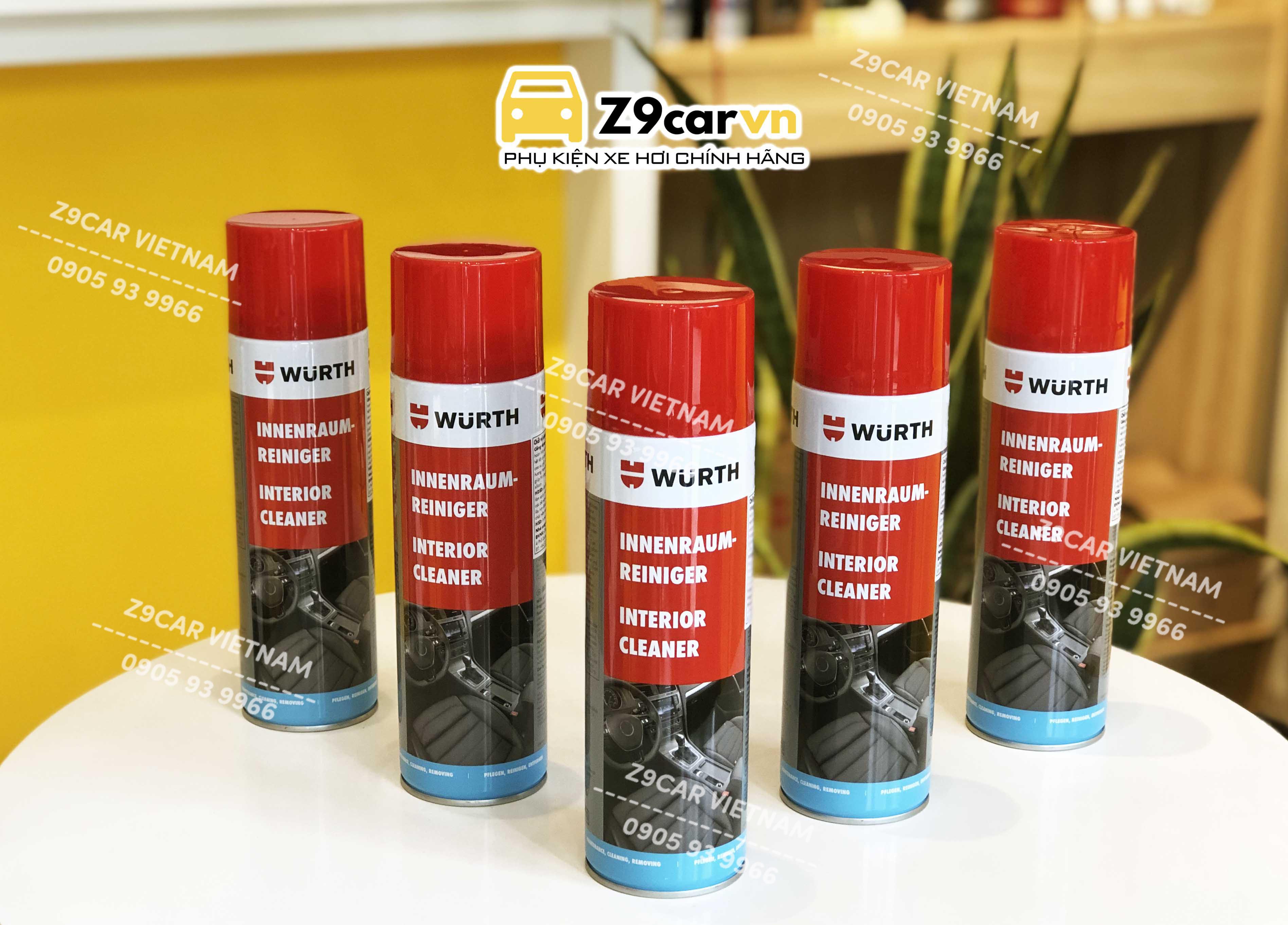 Vệ sinh nội thất Wurth Interior Cleaner dạng bọt BẢN MỚI 2022