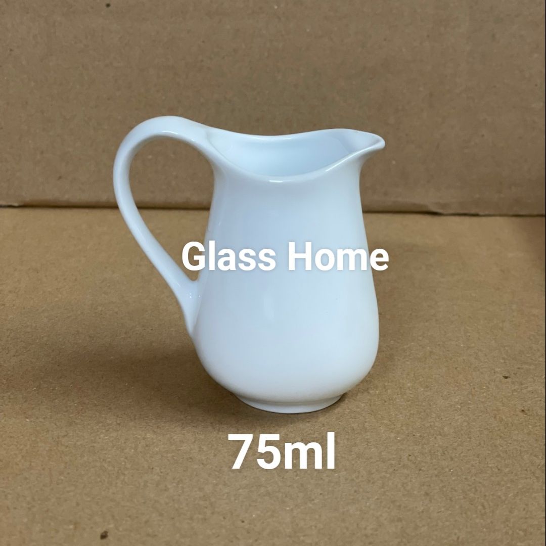 Ly rót sữa sứ trắng 75ml cỡ trung