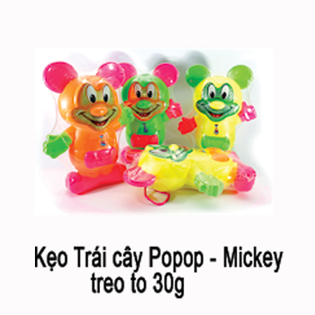 [ kẹo đồ chơi trẻ em ] Kẹo trái cây popop – mickey treo 30g
