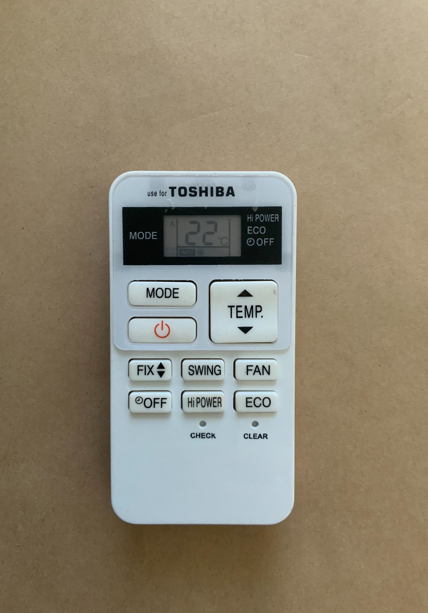 Điều khiển điều hoà Toshiba (mẫu 1)