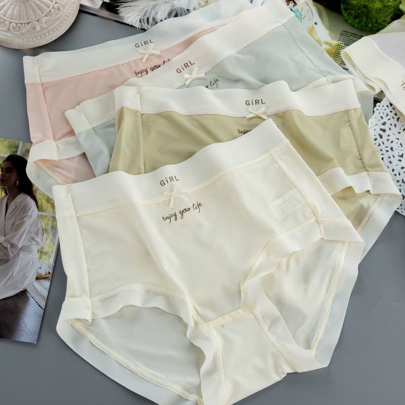 sét 4 Quần Lót Nữ Su Lụa Băng Tàng Hình Siêu Hot