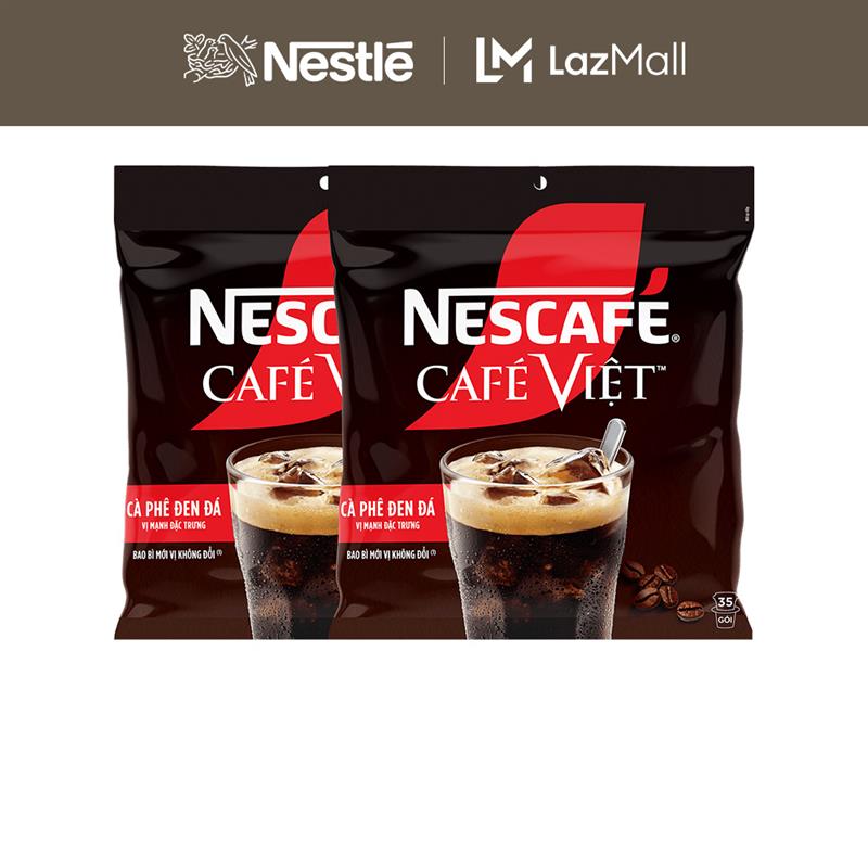 [ƯU ĐÃI THÁNG 6][FREESHIP HCM] Combo 2 Túi Cà phê hòa tan NESCAFÉ Café Việt Cà phê đen đá (Túi 35 gói x 16g)