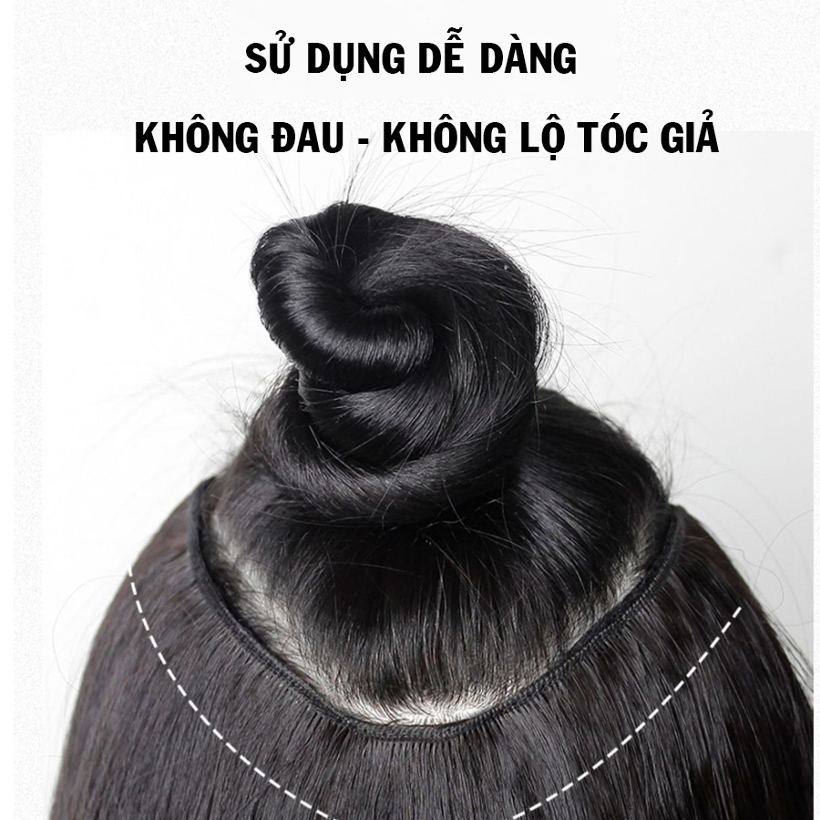 Tóc kẹp giải U- Kẹp nửa đầu xoăn layer nhẹ