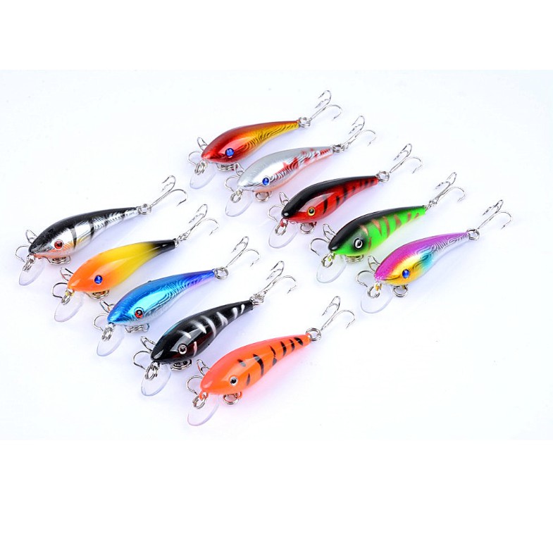 hộp mồi câu lure giả 5 con cá  (cam kết đổi trả trong 2 tuần đầu)