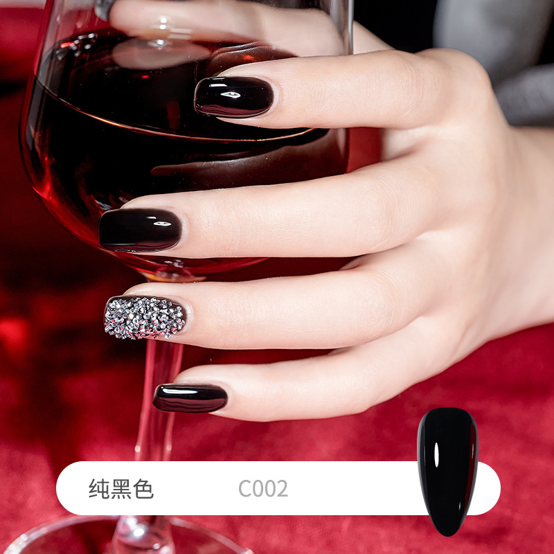Sơn Móng Tay - Combo Sơn gel rykaergel trắng - đen trắng trí móng làm nail shop HNail