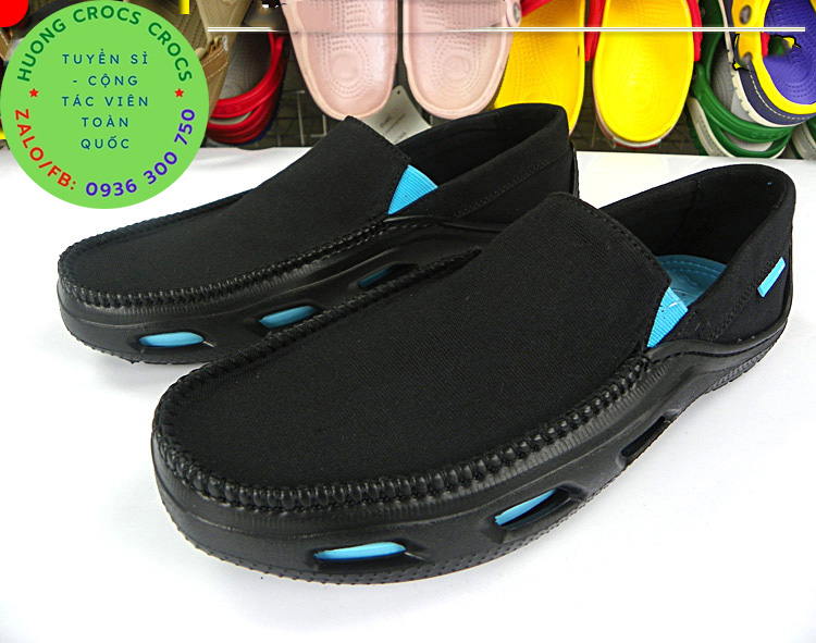 GIÀY VẢI CROCS TIDELINE CANVAS CHO NAM MÀU ĐEN
