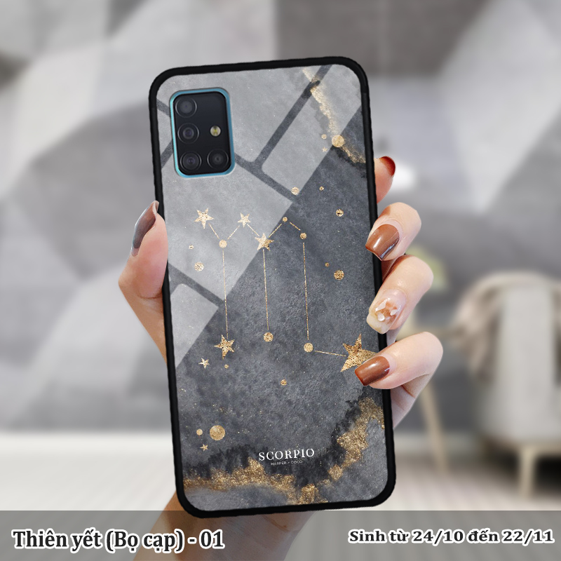 Ốp kính SAMSUNG A71 in cung hoàng đạo
