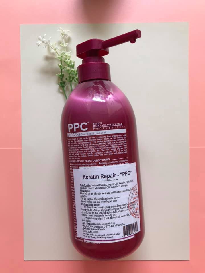Kem ủ tóc phục hồi hư tổn KERATIN PPC 750ml