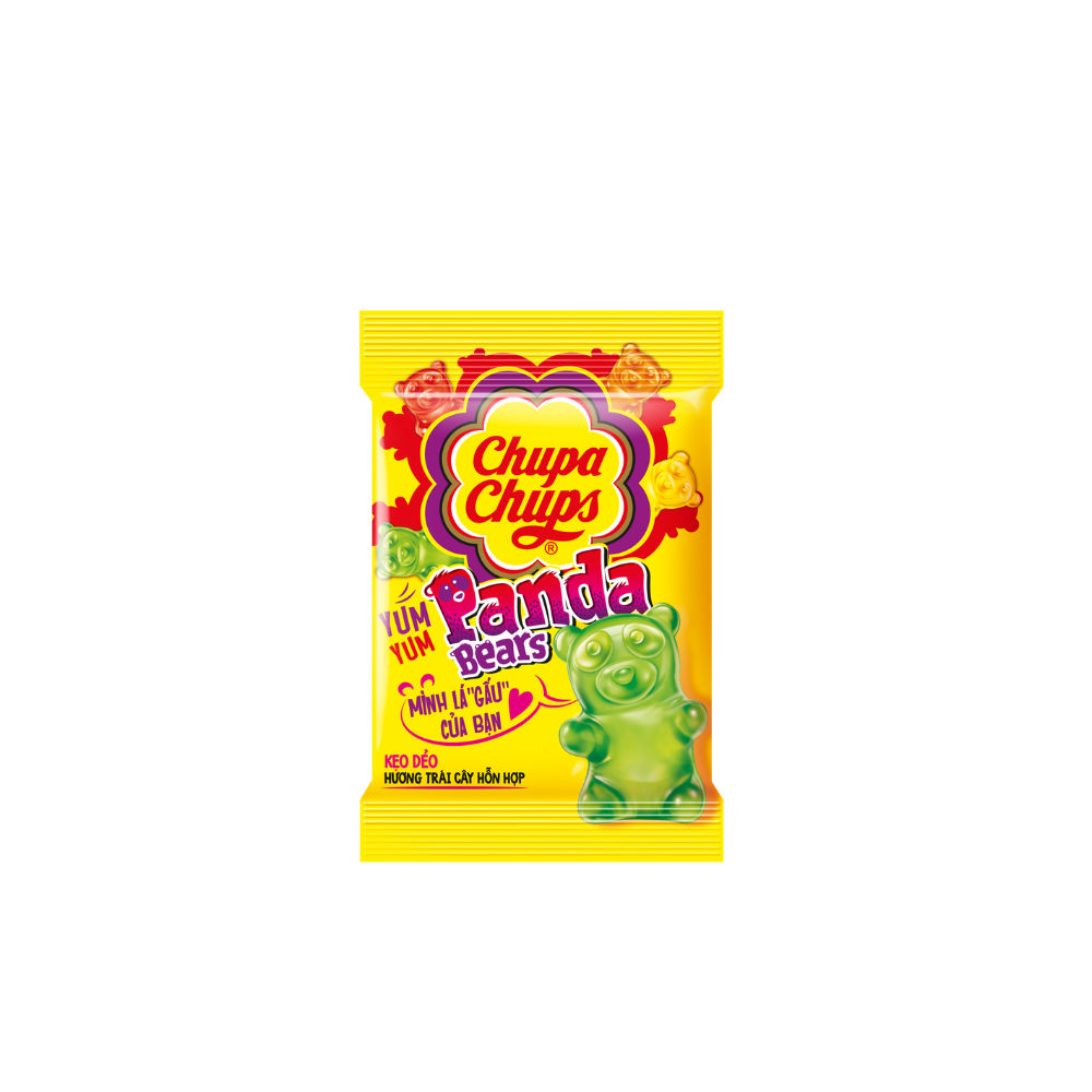 Kẹo Dẻo Chupa Chups gấu Panda và Cola (32 gói nhỏ 24g)
