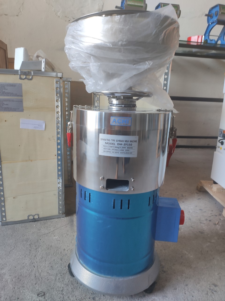 Máy xay đậu nành achi loại 1 - máy xay sữa bắp - máy xay vắt đậu nành có công tắc chống giật, chống quá tải