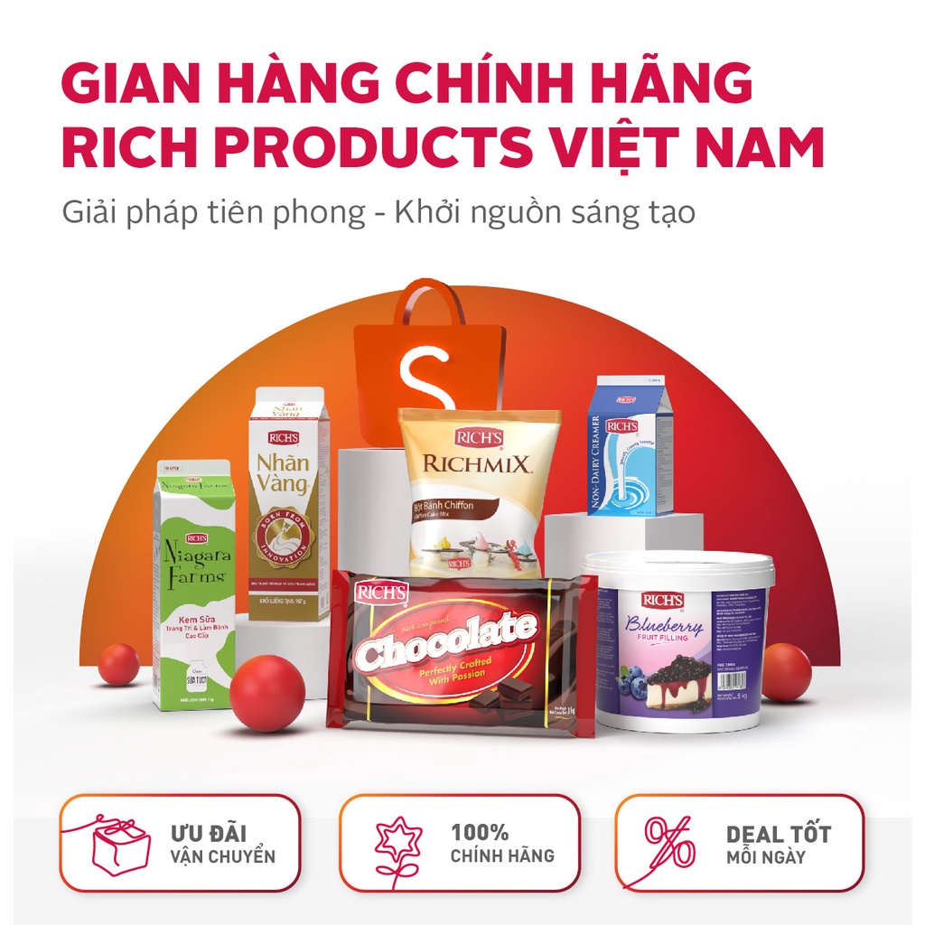 Bột Bánh Su Kem Richmix Túi 1Kg [00561]
