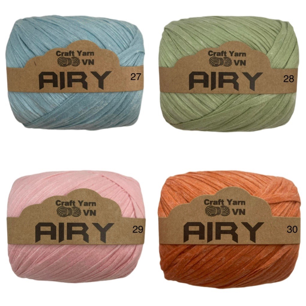 Sợi Airy móc mũ, túi cuộn 45g