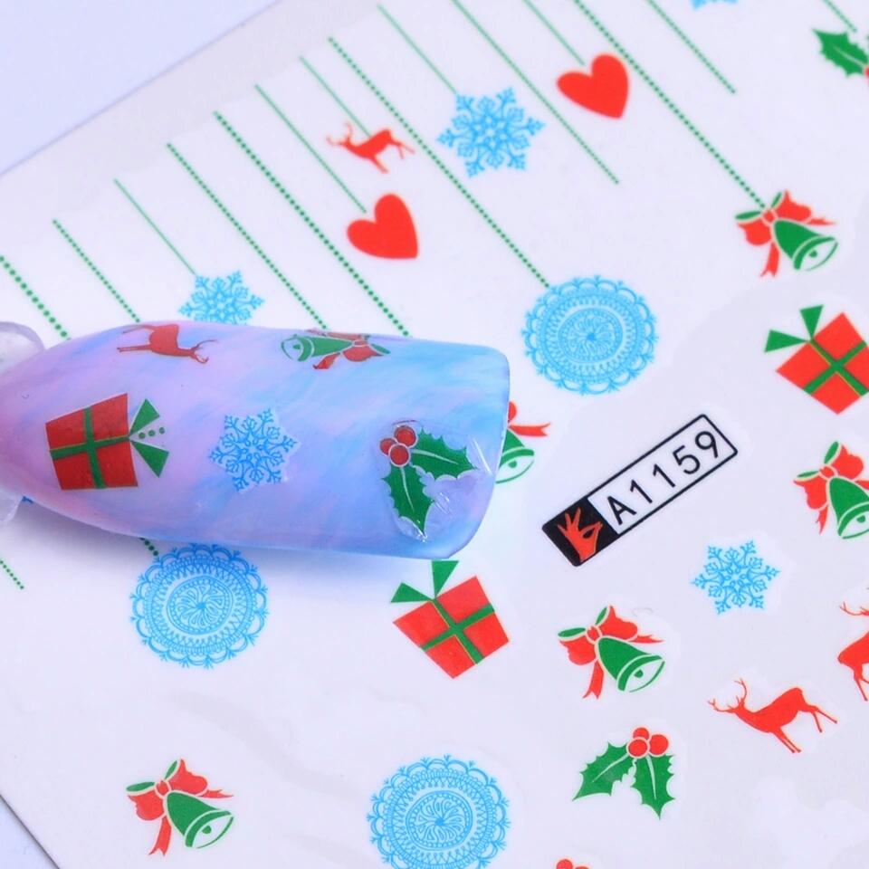 [HCM]Set 5 tấm sticker dán nước Noel