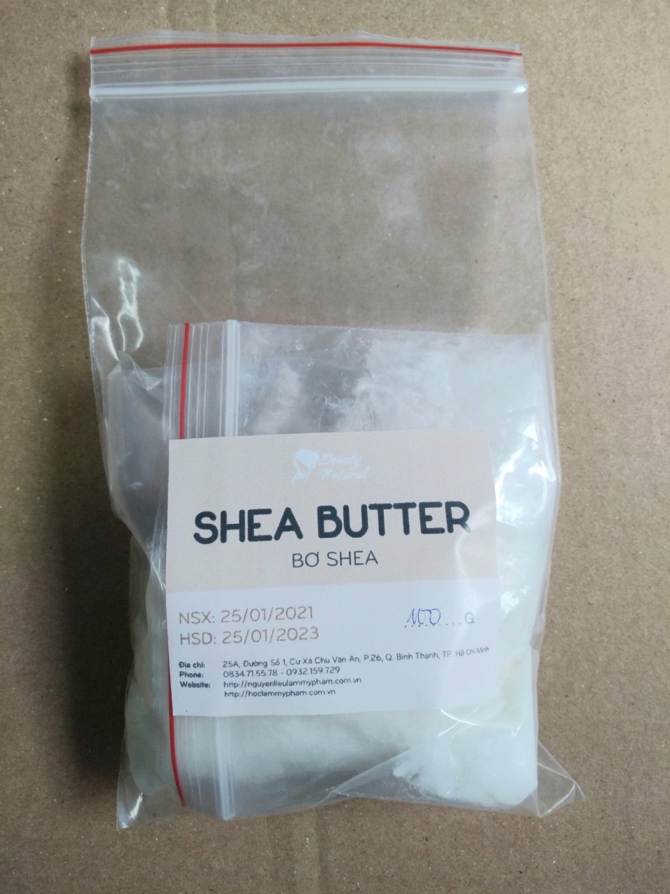Bơ shea tinh chế (Refine shea butter) 10g/50g/100g