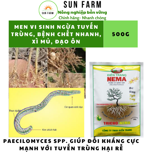 PHÂN VI SINH ĐIỀN TRANG TRICHO NEMA 500G