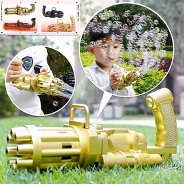[Sẵn giao ngay ] Đồ chơi phun bắn bong bóng xà phòng ( 8 nòng ) Đồ chơi vận động ngoài trời