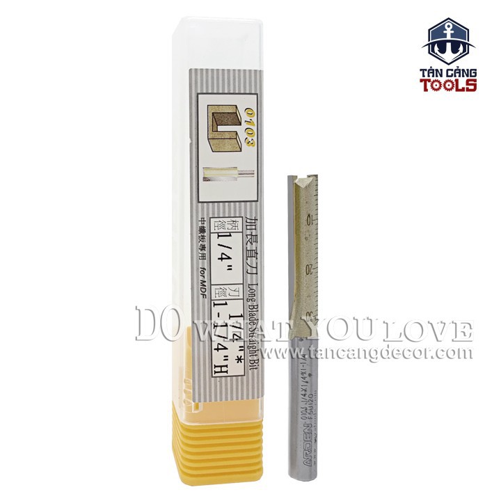 Mũi Router Móc Rãnh Arden 31.75 x 6.35mm Cốt 6.35 mm