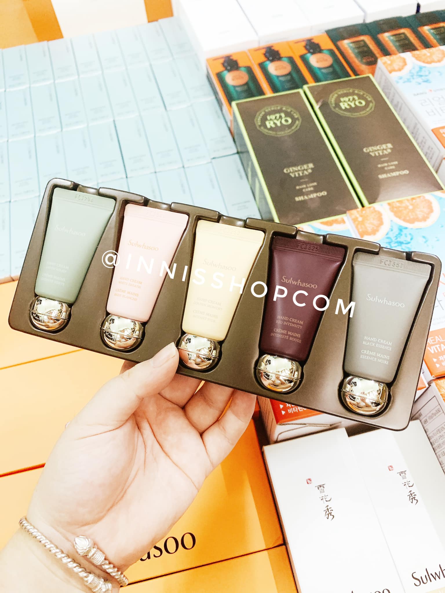 Set dưỡng da tay Sulwhasoo hand cream mini kit 5items