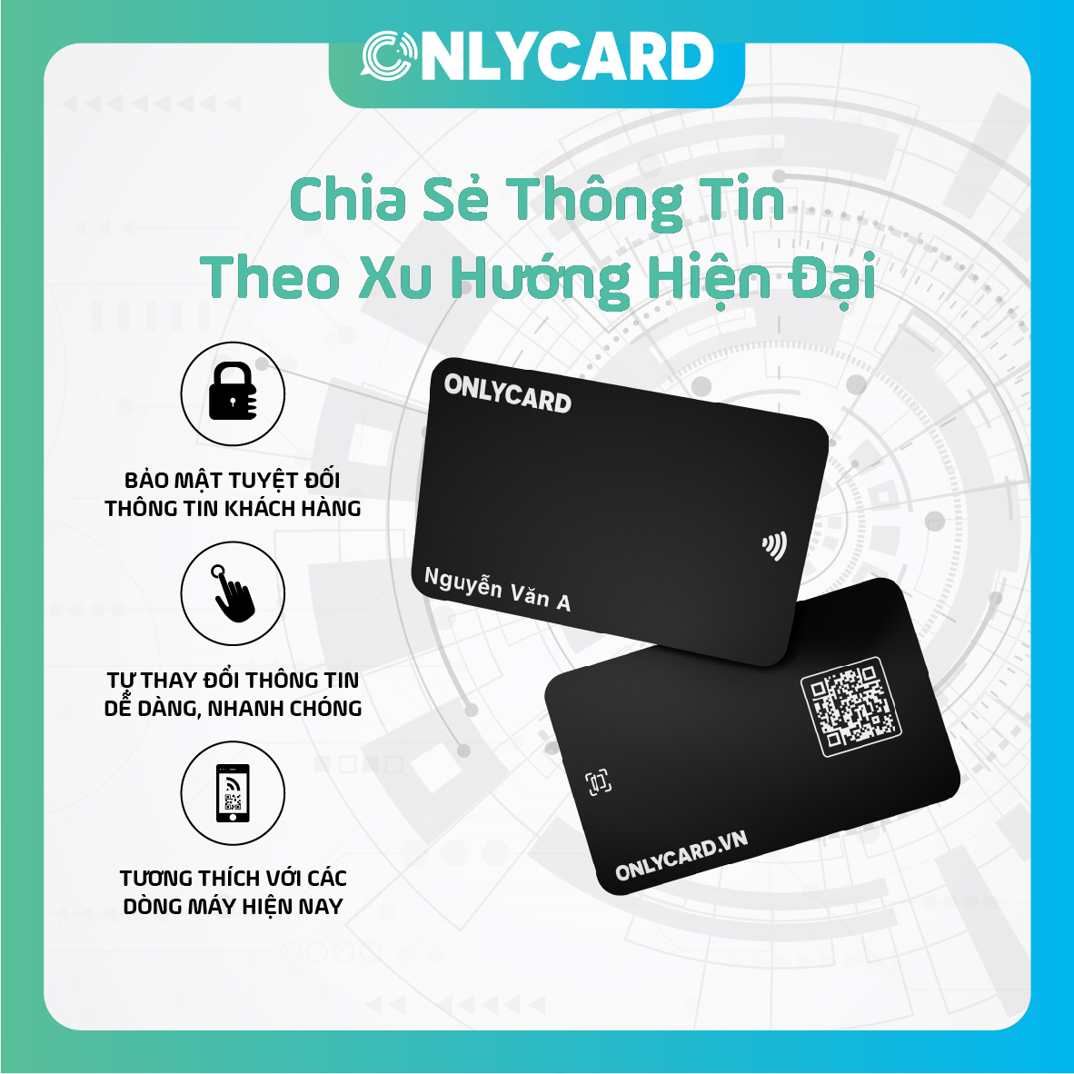 Onlycard - thẻ cá nhân thông minh (Không in tên)