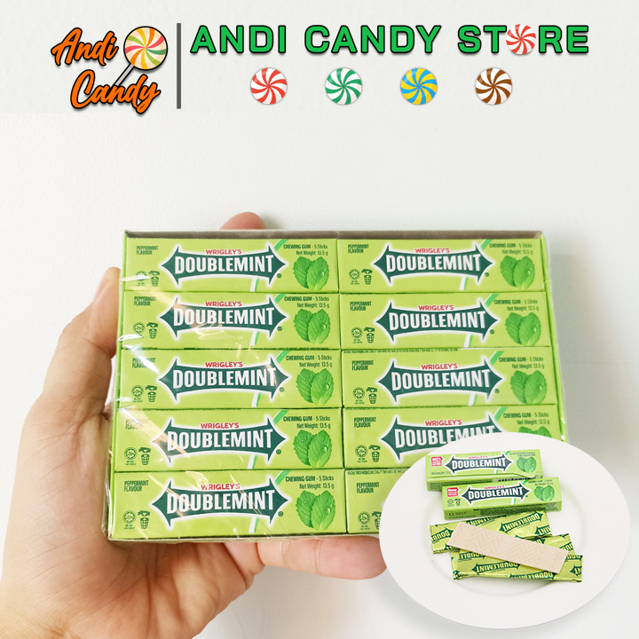 Kẹo gum Doublemint Bạc Hà 20 Thanh