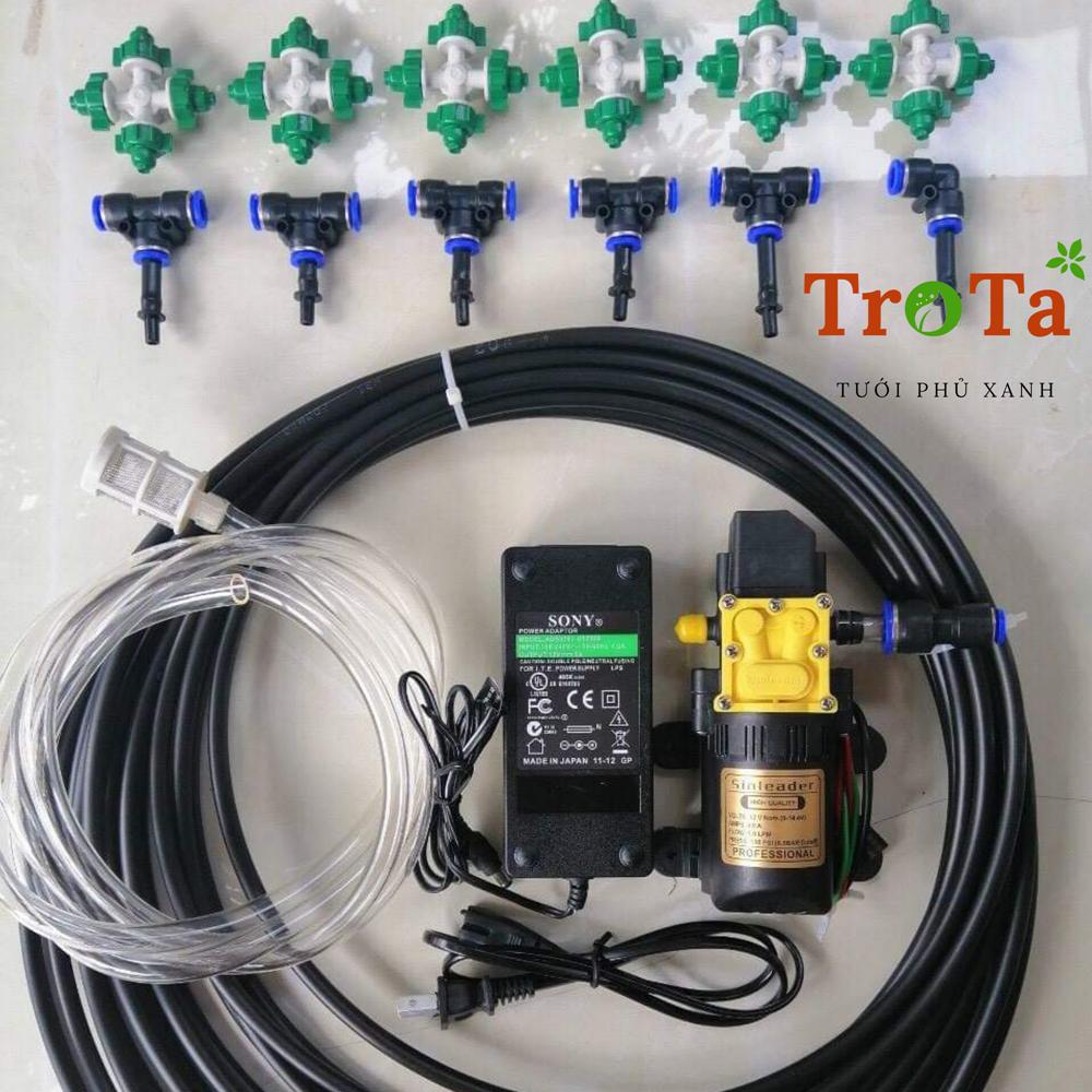 Bộ béc phun sương tưới lan tự động