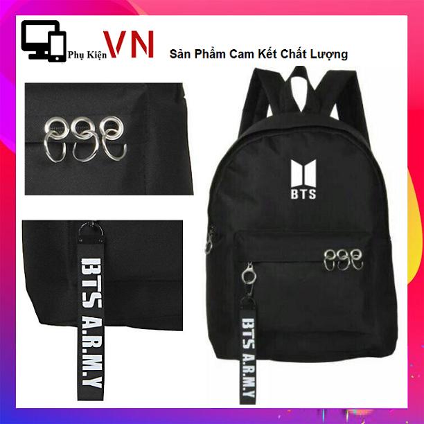 [HCM]Balo BTS Thời Trang Phong Cách Hàn Quốc (Có Ảnh Thật)
