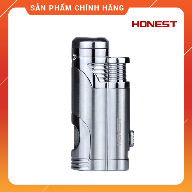 Vỏ Bật Lửa Hộp Quẹt Honest Khò 2 Tia cực mạnh BCZ359 Dùng Gas Cao Cấp (KHÔNG XĂNG KHÔNG GAS)