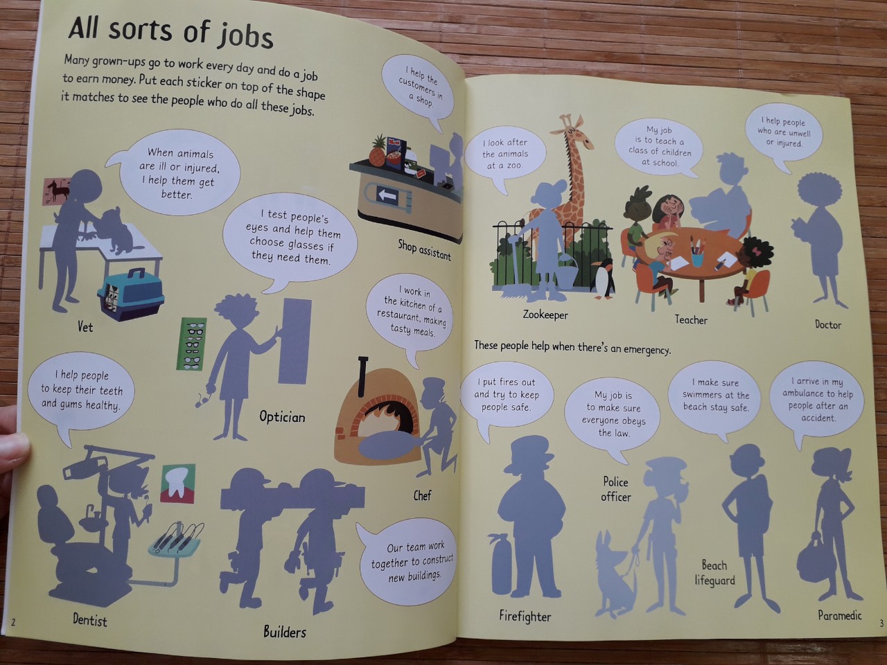 Usborne Sticker Book - Jobs