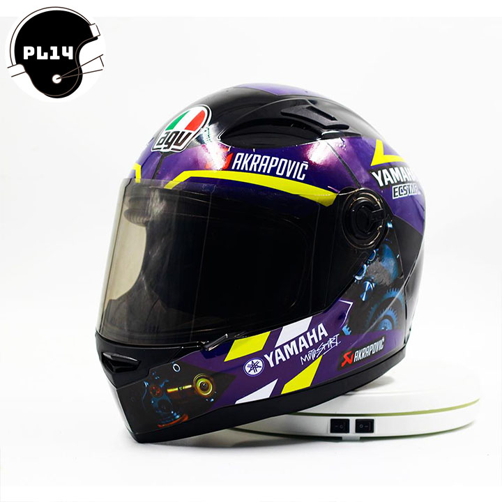 Decal Dán Mũ Bảo Hiểm Fullface Tem Yamaha - PC012