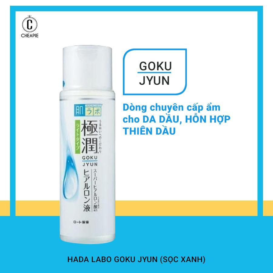 Lotion Hada labo màu trắng sọc xanh, nước hoa hồng hada labo cấp nước
