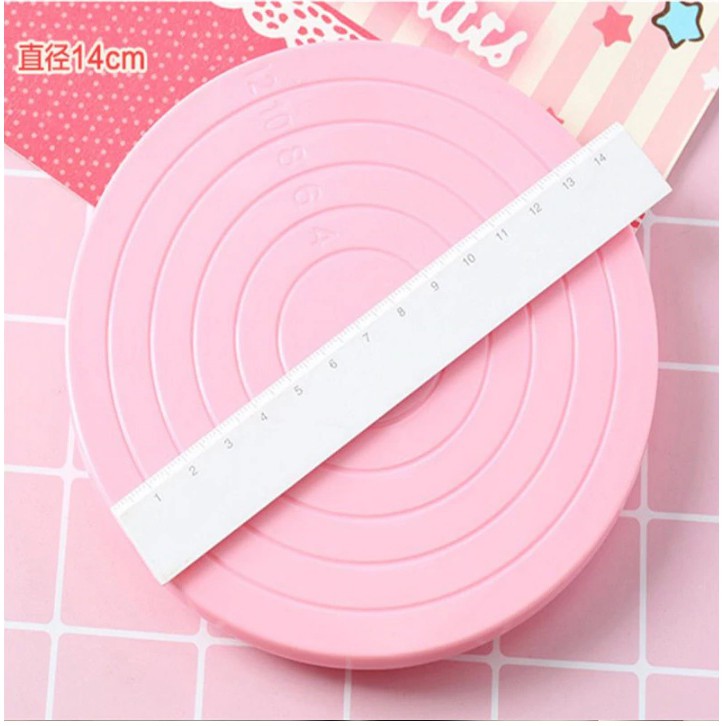 Bàn xoay mini trang trí bánh cookie 14cm