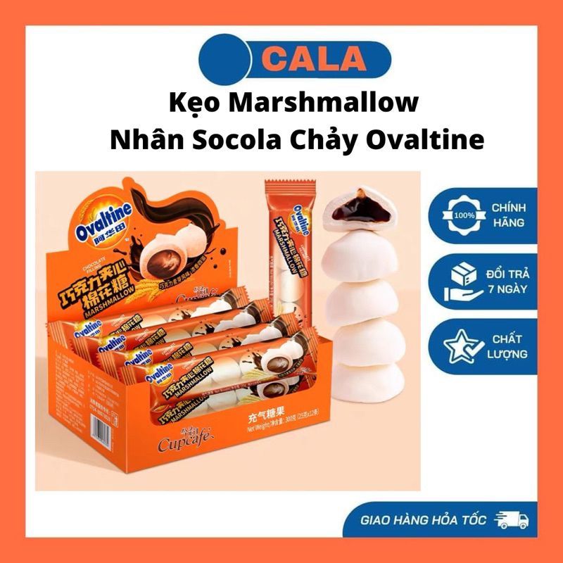 Kẹo Marshmallow Nhân Socola Chảy Ovaltine