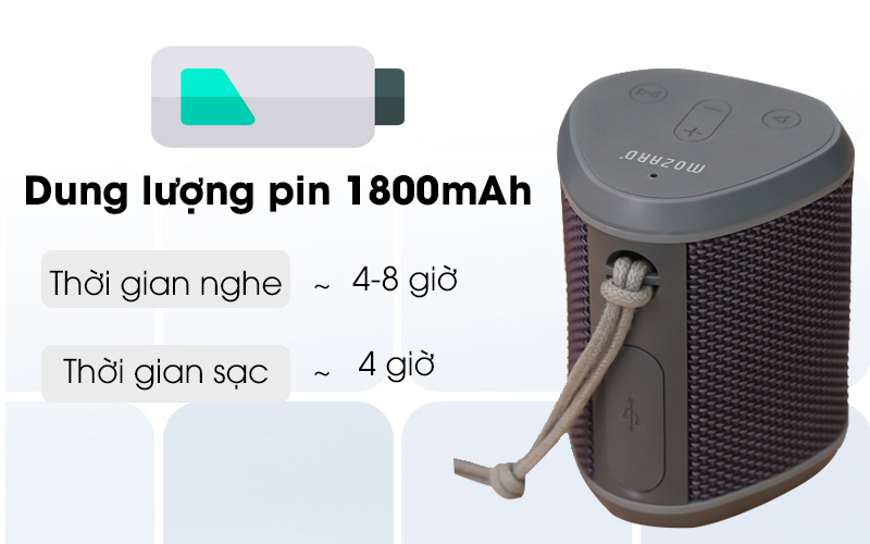 Loa Bluetooth Mozard Y550 Xám ( 5W )