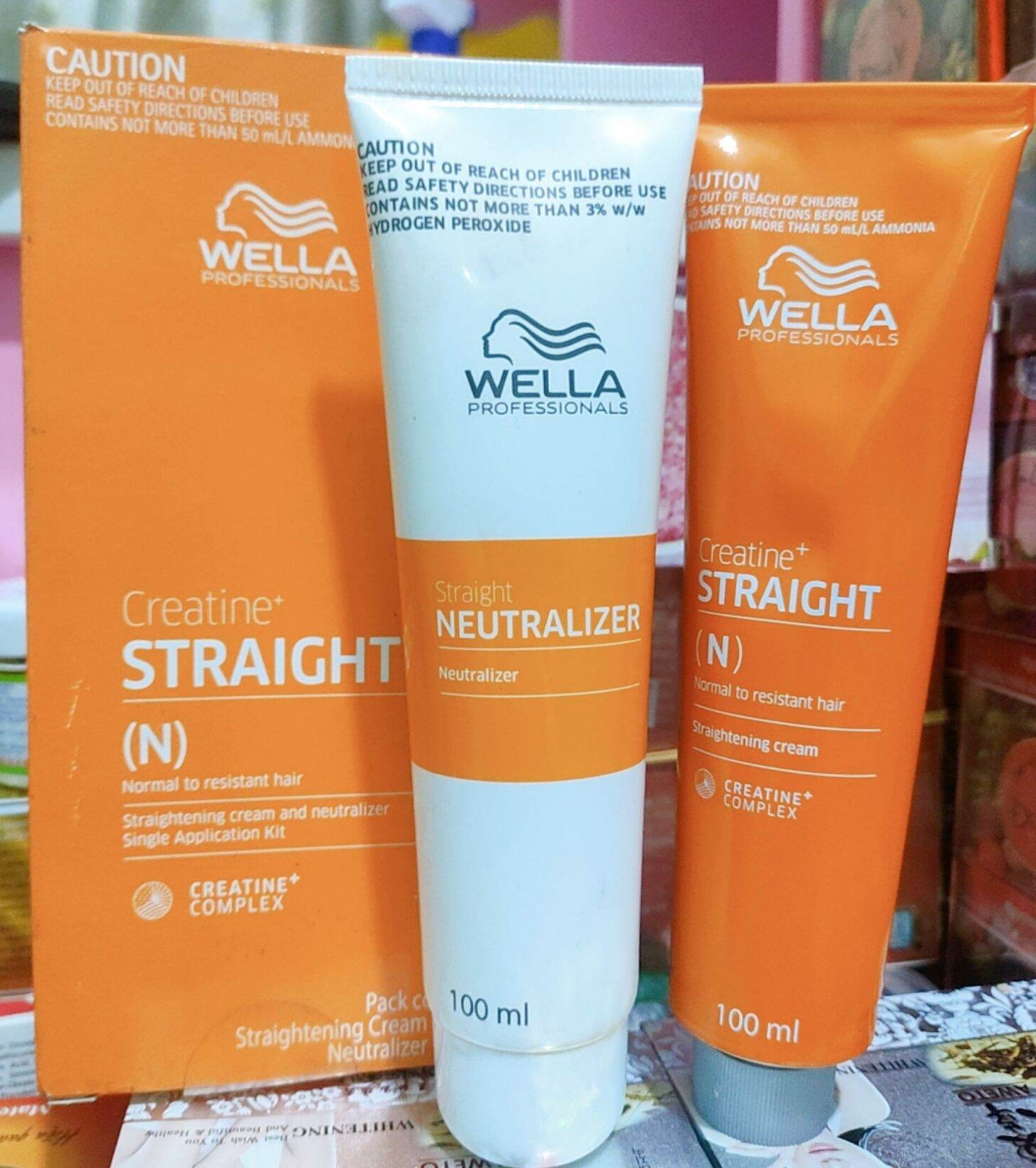 Thuốc duỗi tóc tại nhà Wella hộp 100mlx2