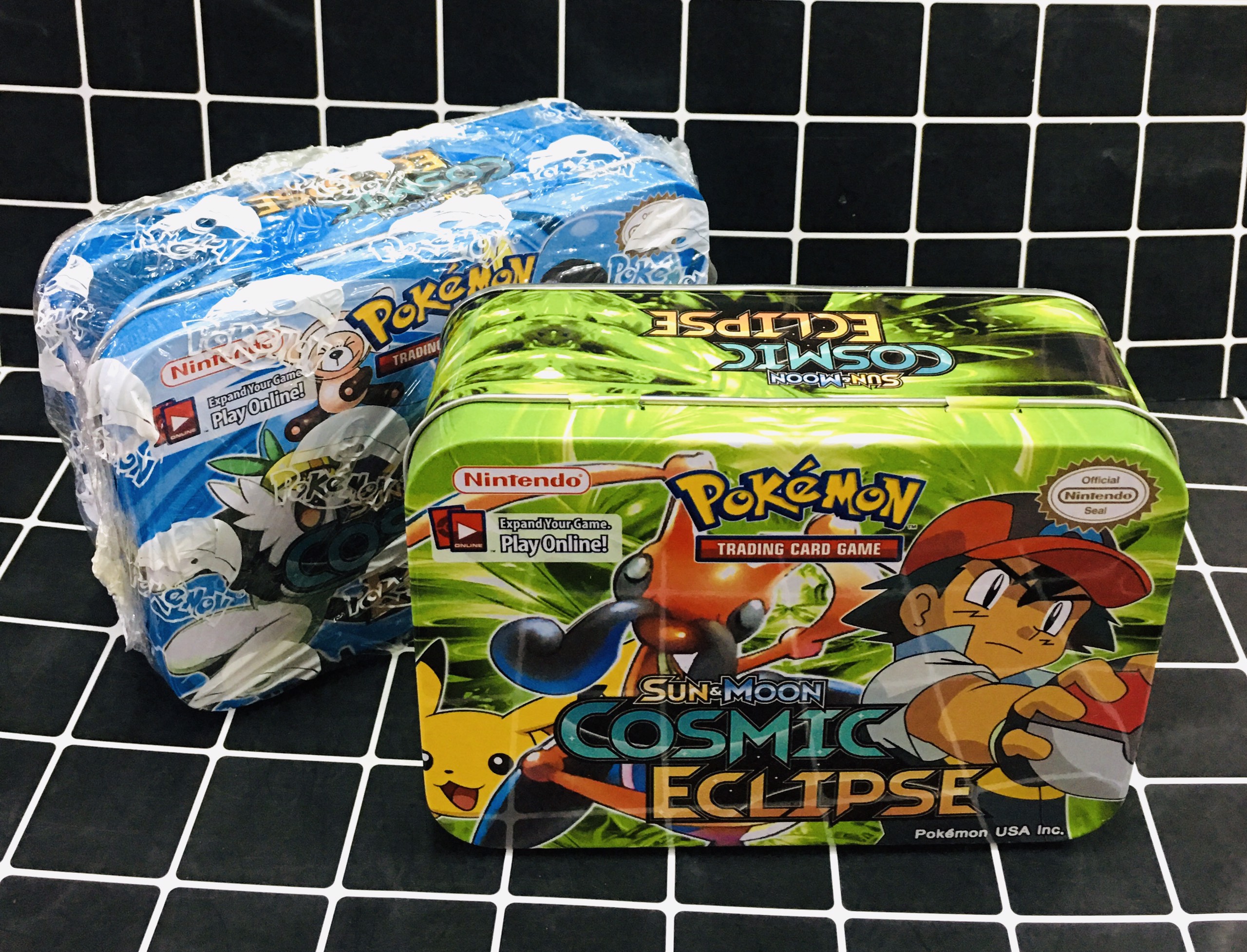 Thẻ bài pokemon hộp sắt 5.5cm x10x14cm