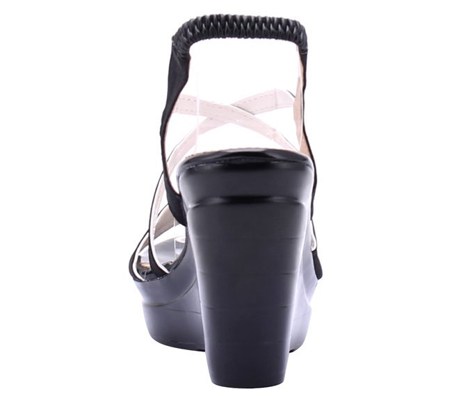 Giày nữ thời trang  đế xuồng màu đen HK7066