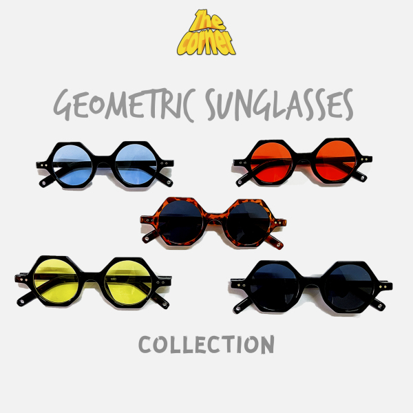 Giá bán Kính Mát Thời Trang Lục Giác kèm Bao da - Geometric Sunglasses
