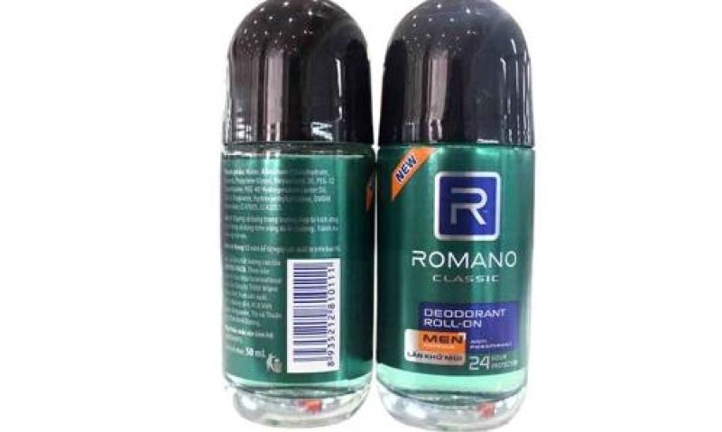 Lăn khử mùi Romano Classic chai 50ml cao cấp