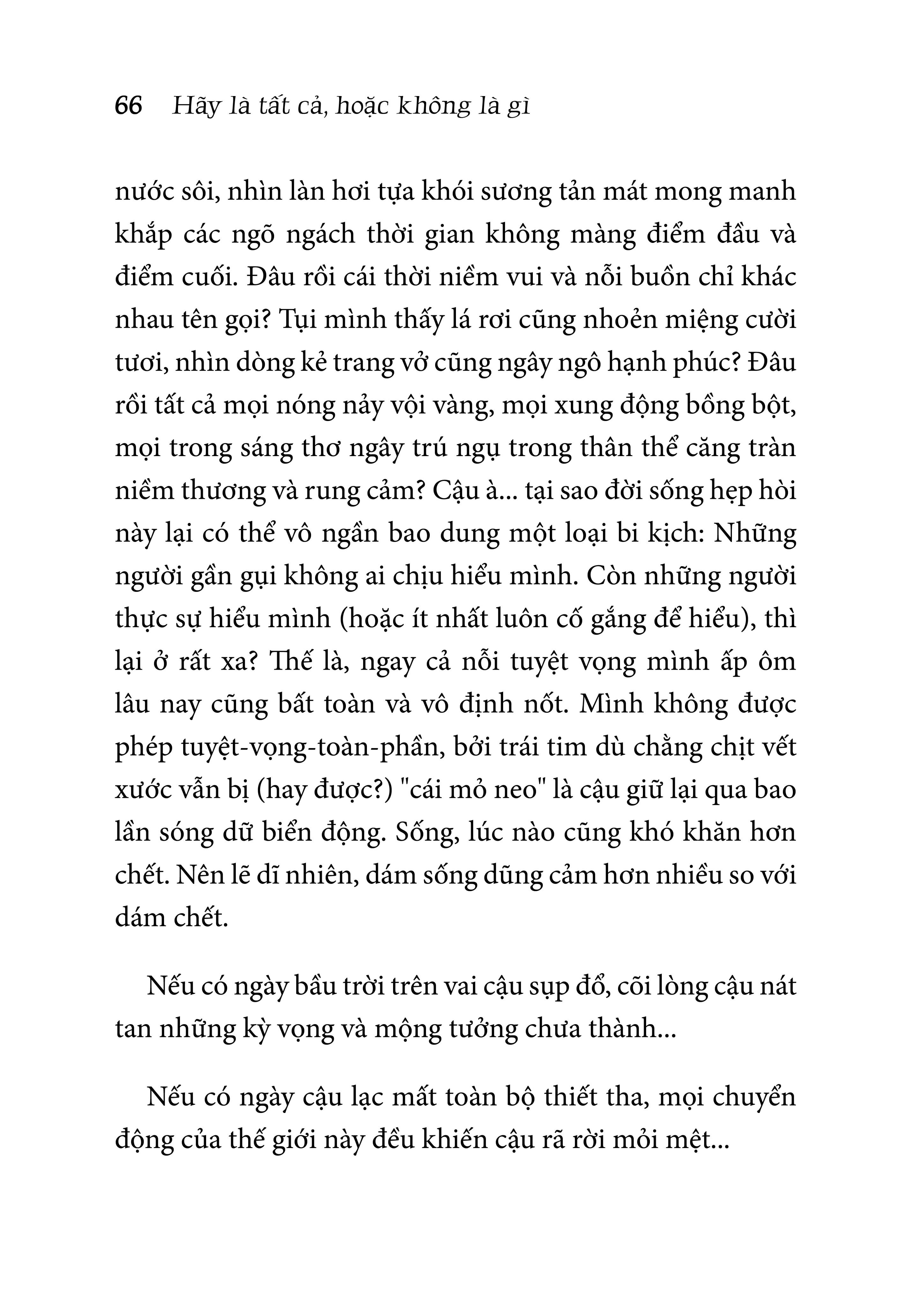 Timebooks - Hãy Là Tất Cả, Hoặc Không Là Gì