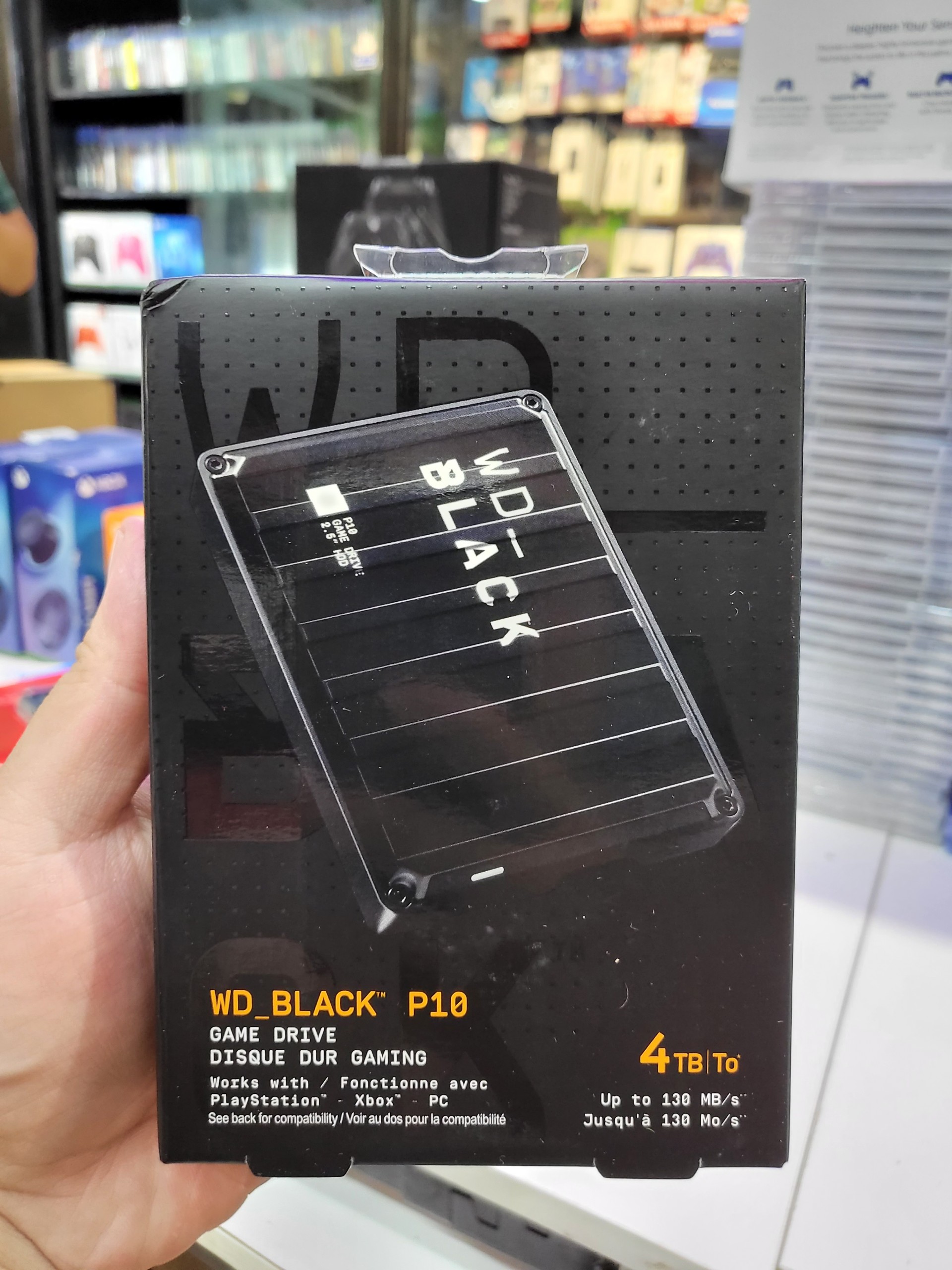 Ổ cứng di động wd black p10 game drive 4tb/ 2tb - tặng kèm bóp chống sốc