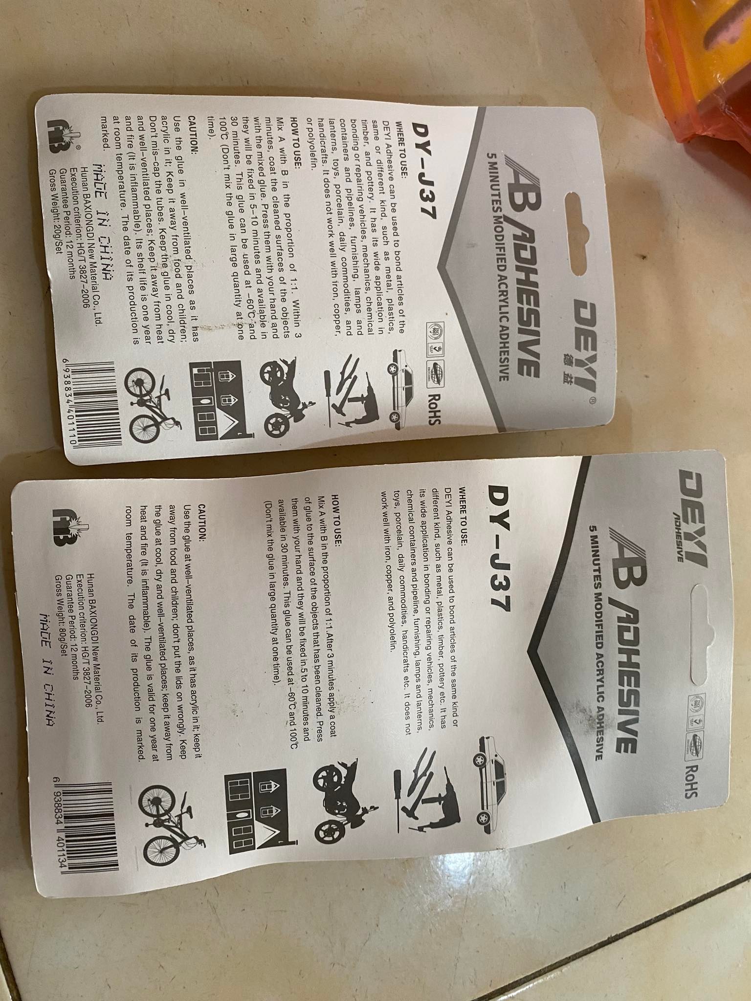 Glue 2 component AB 20g ,80g
