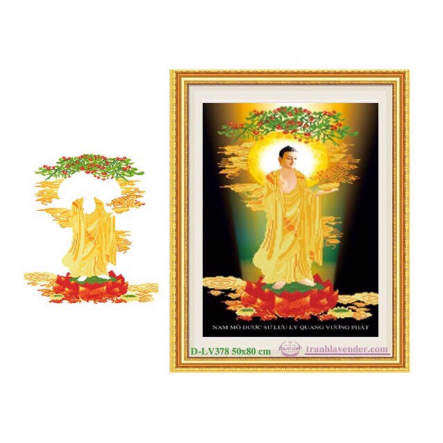 Tranh đính đá phật dược sư lv378 chưa đính