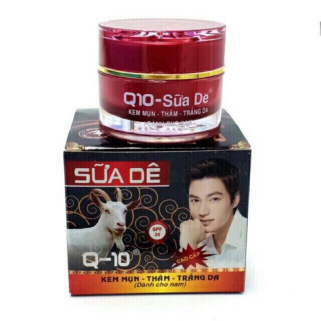 Kem mụn - thâm - trắng da q10 - sữa dê dành cho nam 18g