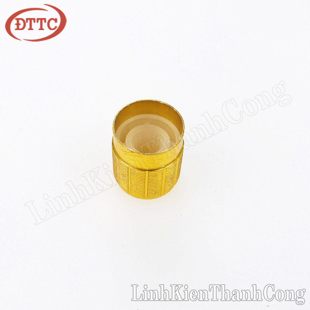 Núm triết áp kim loại vàng 15mm