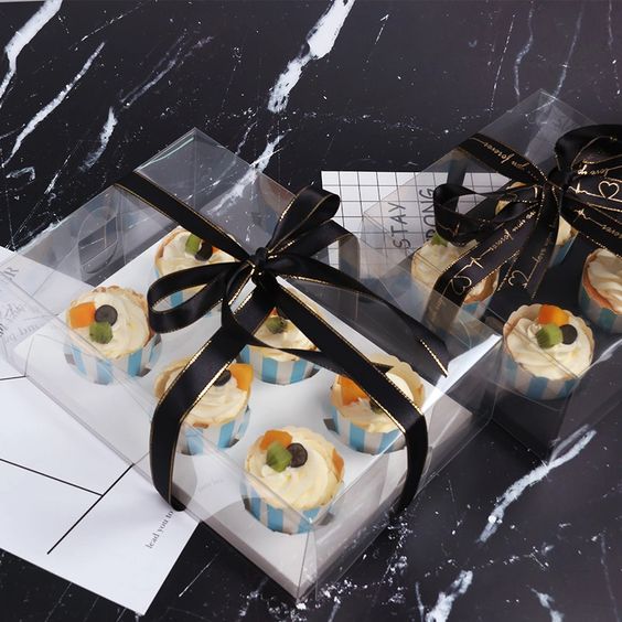 SET 5 HỘP MICA 6 BÁNH CUPCAKE