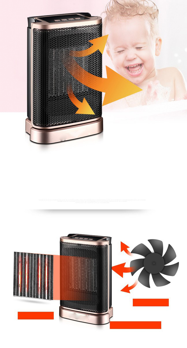 Máy Sưởi Gốm, Quạt Sưởi Mini Văn Phòng Đa Năng T320