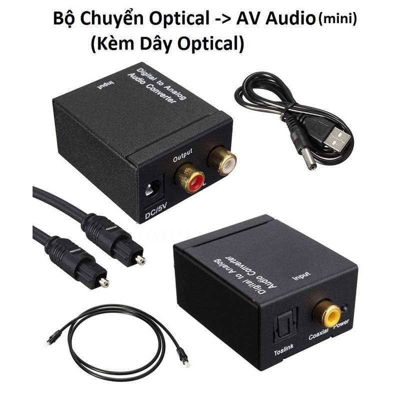 Bộ chuyển optical ra av audio mini-jl